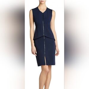 BCBGMaxAzria Deep Blue V-Neck Dress